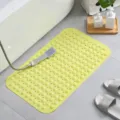 Yellow PVC non slip bath mat for bathroom shower floor anti slip massage foot mat - 36*71cm / Light Green Massage Style