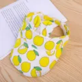 Detailansicht der niedlichen Kinder Zitronen Sommer Sonnenhut, leerer Obergürtel Sonnenschutz. - Ca. 49-52 cm / Zitronengelb