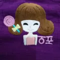 Cute cartoon embroidered cotton linen scarf for kids and adults, soft autumn winter warm wrap. - Lollipop Girl - Purple