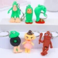 Lustiger abstrakter Schlüsselanhänger süßer Cartoon Silikon Anhänger Taschenschmuck - Gemischt