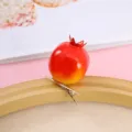 Niedliche 3D Granatapfel Entenschnabel Haarklammer, süßes Mini Obst Design für Damen. - Granatapfel
