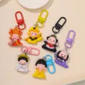 Niedliche Cartoon Reise nach Westen Harz Schlüsselanhänger, DIY Taschen Zubehör Set. - Reise nach Westen gemischt