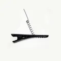 Black metal spring duckbill hair clip cute funny antenna hair accessory for women daily wear - Spring Duckbill Clip / 4cm / Black