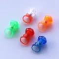 Anello diamante lampeggiante LED giocattolo bambino luminoso plastica dito luce festa - Multicolore