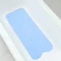 Hellblaue PVC Duschmatte mit Saugnäpfen für sicheren Halt in der Badewanne und Dusche. - 40*100CM / Hellblau