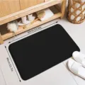 Memory Schaum gestreifte Badematte, rutschfeste und saugfähige Fußmatte für Badezimmer. - 50*80cm / Geprägte schwarze Streifen