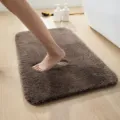 Dicker Plüsch Badematte saugfähig rutschfester Boden Teppich für Badezimmer Heim Flur schnell trocken. - 50*80cm / Dunkelgrau