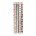 Nordic ethnic style geometric woven rug with decorative fringe for bedroom or doorway decor. - 60*90cm / Fendela