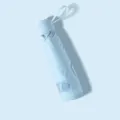 Ultra-light mini five-fold capsule umbrella in light blue, compact sunshade folding umbrella. - Without Capsule Case / Round 6-Rib Sun Umbrella, Sky Blue (Semi-Shading)