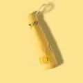 Mini capsule umbrella lightweight five-fold sun protection anti-UV compact travel umbrella - Round 6-Rib Sun Umbrella, Yellow (Semi-Shading)