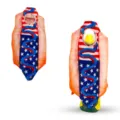 Hotdog goose costume 23 inch porch goose outfit patriotic american flag holiday decor - Hot Dog Style A (Stars and Stripes) / Suitable for 23 Inches