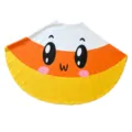 Halloween candy corn costume cloak fun party cosplay outfit cute expression cape apparel - One Size / Tops / White Orange Yellow Patchwork