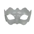 Máscara de Mascarada de PVC Plateado Patrón Tejido Fiesta Cosplay Halloween - Plateado