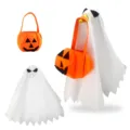 Disfraz de fantasma de ganso de Halloween y bolsa de calabaza para decoracion de jardin. - Adecuado para 23 pulgadas / Set de Fantasmas de Halloween