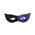 Maschera di carnevale mezza faccia nero viola gradiente gatto occhi festa oggetti - Viola nero