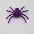 Paarse glitter spin speelgoed, Halloween feest decoratie rekwisiet, eng spookhuis display. - 7cm*7cm / Paars Roze