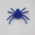 Blauwe glitter plastic spin Halloween decoratie eng rekwisiet griezelig feest speelgoed. - 7cm*7cm / Blauw & Roze
