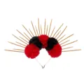 Halloween Flower Headband Mexican Day of the Dead Festival Party Halo Crown Red Black Style - Black Red Rose Headband