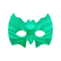 Green bat mask for Halloween masquerade party, stylish half face costume eye mask for cos events. - Green