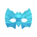 Blue bat half face mask for Halloween cosplay party masquerade eye mask dress up accessory - Light Blue