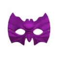 Halloween purple bat half face mask masquerade party costume cosplay eye mask decoration - Purple