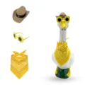 23-inch porch goose cowboy outfit garden statue yellow hat sunglasses bandana costume set - Suitable for 23 Inches / Yellow