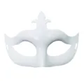 Witte retro halfgezicht masker masquerade oogmasker voor Halloween feestkostuum rekwisieten - Vintage Pijlstijl / Wit