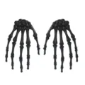 Halloween skeleton hands props plastic bone claws spooky haunted house party decoration items - Black