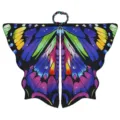 Kleurrijke sterrenhemel vlinder vleugel cape voor Halloween cosplay en toneelshow - Sterrenhemel Blauw Paars