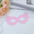 Pink sequin masquerade half face mask for party costume dress up elegant festive event prop. - Pink Sequin Mask Style 3