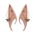 Punk Quasten Kette Elfen Latex gefälschte Ohren Party Foto lustige Ohrklemme Requisite - Einheitsgröße / Elf Ohren - Strass Schmetterling