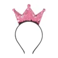 Cerchietto corona con paillettes rosa per festa bambini spettacolo accessorio variante - Rosa