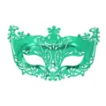 Grüne galvanisierte Halbgesicht Maske für Halloween Party und Kostümveranstaltungen. - Grün