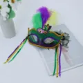 Carnival mask for women feather sequin tassel masquerade party ball dress up accessories - Mask Type B