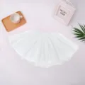 White mesh tutu skirt for women and girls, fluffy layered dance performance costume party outfit. - One Size / Bottoms / White