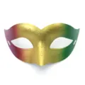 Bunte Farbverlauf Maskerade Halbgesicht Maske für Karneval Party Events Bühnenperformance Requisiten. - Kleine Schöne Maske / Lila Gold Grün
