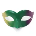 Mardi Gras Halbgesicht Maske, grün gelb lila Farbverlauf Party Kostüm Requisite design - Kleine Schöne Maske / Gold Grün Lila