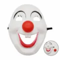 Halloween Adult Funny Clown Mask with Detachable Red Nose Cosplay Party Costume Prop - Clown Mask