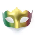 Karneval Reggae Stil Farbverlauf Halbgesicht Maskerade Maske Party Buehne Leistung Maske - Kleine Kronenmaske / Grün Gold Violett