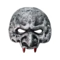 Goblin half face mask for party costume masquerade Halloween cosplay monster props - Silver