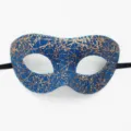 Blau gold Glitzer Maskerade Halbgesicht Maske fuer Party Karneval Festival Nachtclub. - Zorro Maske Glitzermuster Stil / Blau