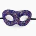 Blau Glitzer Maske PVC Halbgesicht Maskerade Party Maske für Halloween Kostüm - Zorro Maske Glitzermuster Stil / Lila