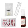 Halloween vampire fangs fake blood scar tattoo party props cosplay costume makeup kit - Bagged 13mm Fangs Set