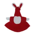 Red rabbit costume with bunny ears plush outfit funny holiday party decoration for goose - Red (Rabbit Style)