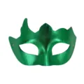 Groene metalen feestmasker, PVC oogmasker met klinknagel details voor Halloween feest. - Groen