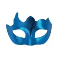 Blauwe metallische masker bal masmeerde PVC multi-hoek feest kostuum Halloween oogmasker. - Hemelsblauw