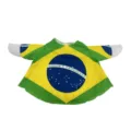 Brasil Flagge Veranda GANS Outfit, Weltmeisterschaft Trikot für Rasen Garten GANS Figur. - Einheitsgröße / Brasilien