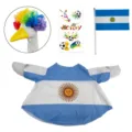 Set costume maglia calcio Argentina per oca da veranda 23 pollici con parrucca - Argentina