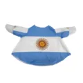 Argentinien Flagge Gans Umhang Outfit für Rasen Veranda Gans Statue Outdoor Dekoration - Einheitsgröße / Argentinien