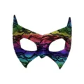 Rainbow lace mask half-face masquerade party eye mask festival costume prop - Colorful